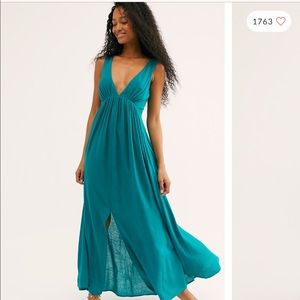 Free People plunge neck dress